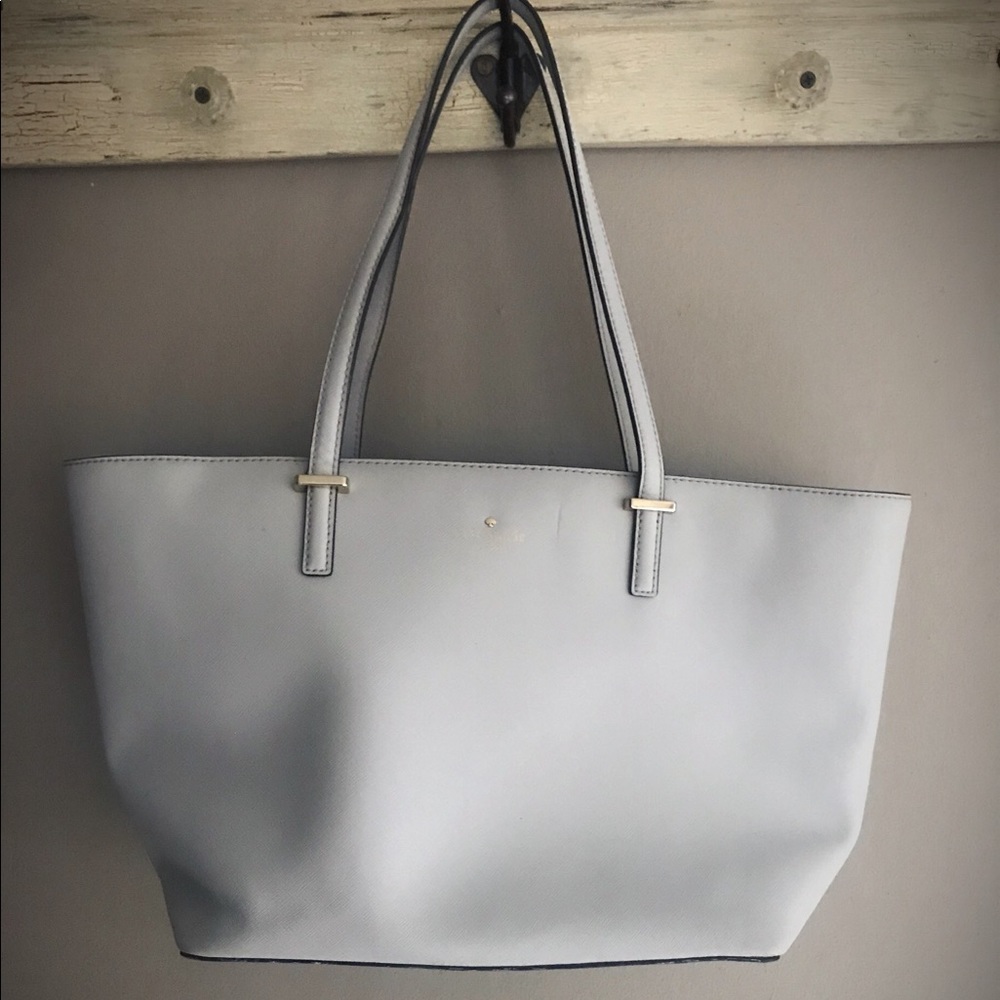Large Light Gray Kate Spade Tote